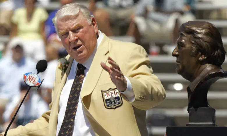 NFL icon John Madden passed away yesterday.