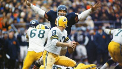 Though Dick Butkus is retired, that hasn't stopped him from terrorizing Packers quarterbacks.