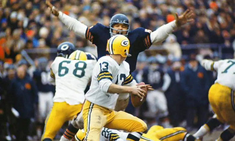 Though Dick Butkus is retired, that hasn't stopped him from terrorizing Packers quarterbacks.