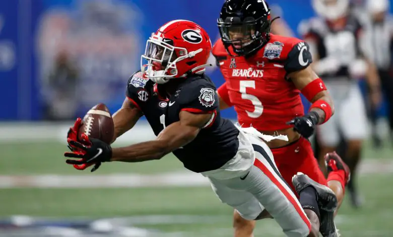 WR George Pickens of Georgia is one of several potential starters who could be available at No. 39 in the NFL Draft.