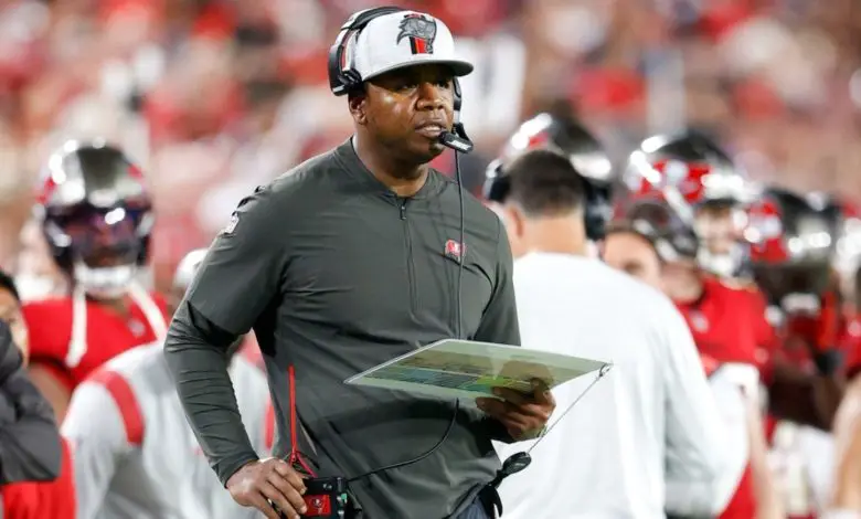 Tampa Bay OC Byron Leftwich is one of 27 candidates to replace Matt Nagy