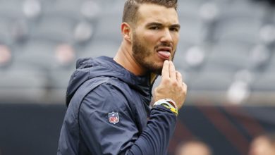 Mitchell Trubisky threw some shade at former head coach Matt Magy this week.
